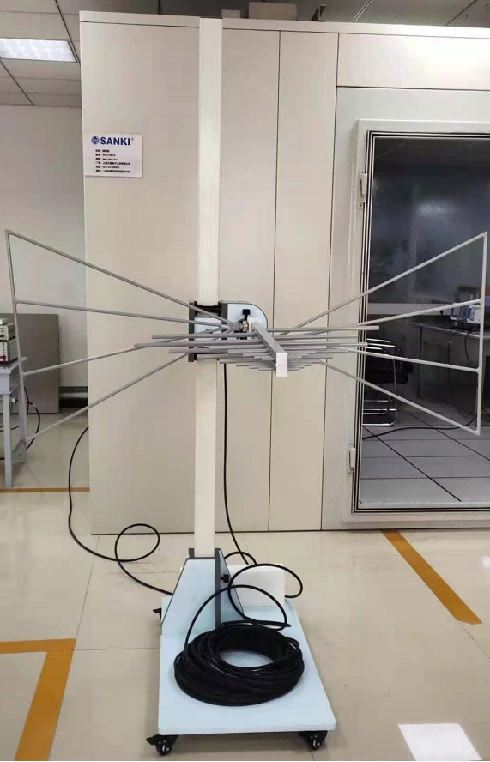 Hand-crank portable antenna mast for EMC lab or field use